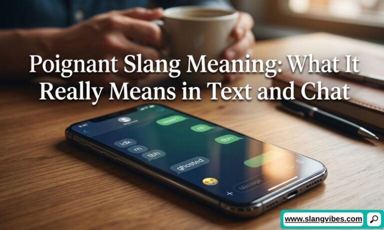 Poignant slang meaning in text and chat explained with modern texting language and conversation examples