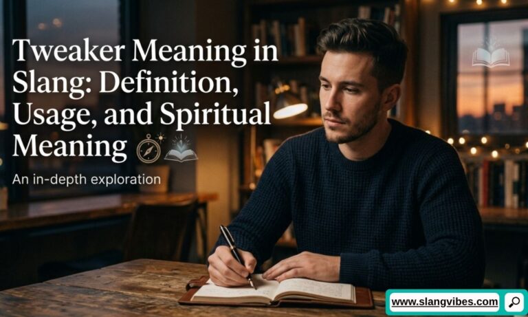 Tweaker meaning in slang, drug slang definition, usage examples, and spiritual meaning explained