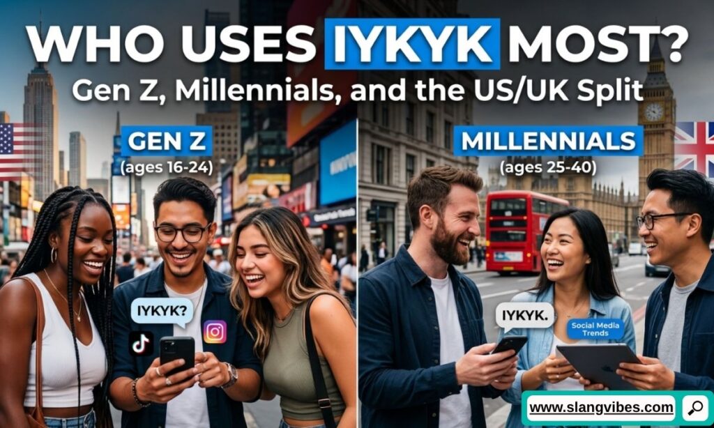 IYKYK slang usage among Gen Z and Millennials in US and UK social media conversations