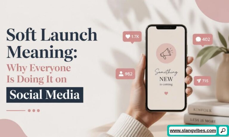 Hand holding smartphone with social media post reading Something NEW is coming surrounded by engagement notification badges.